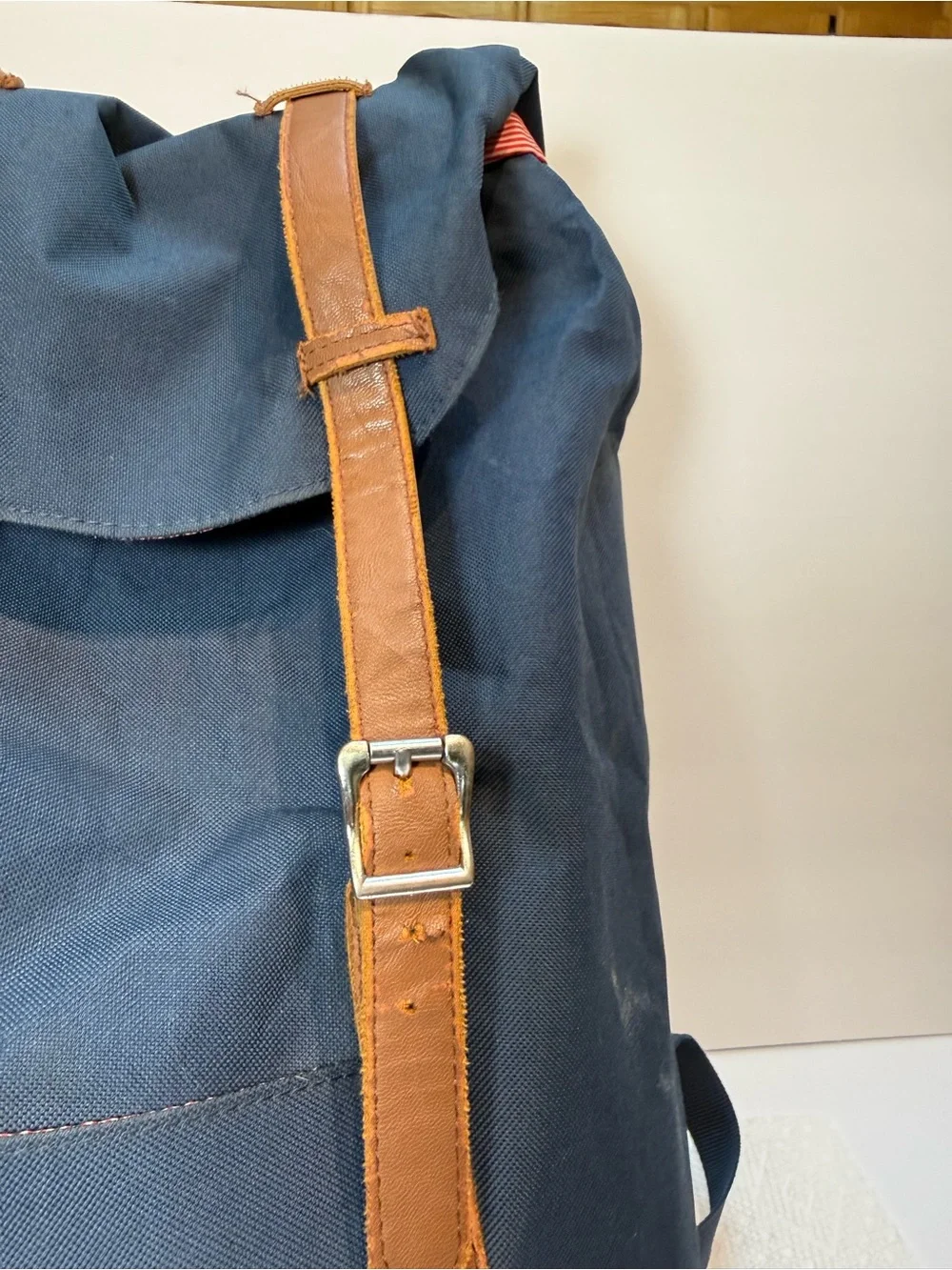 Herschel Supply Co. Little America Laptop Backpack Navy/Tan Canvas